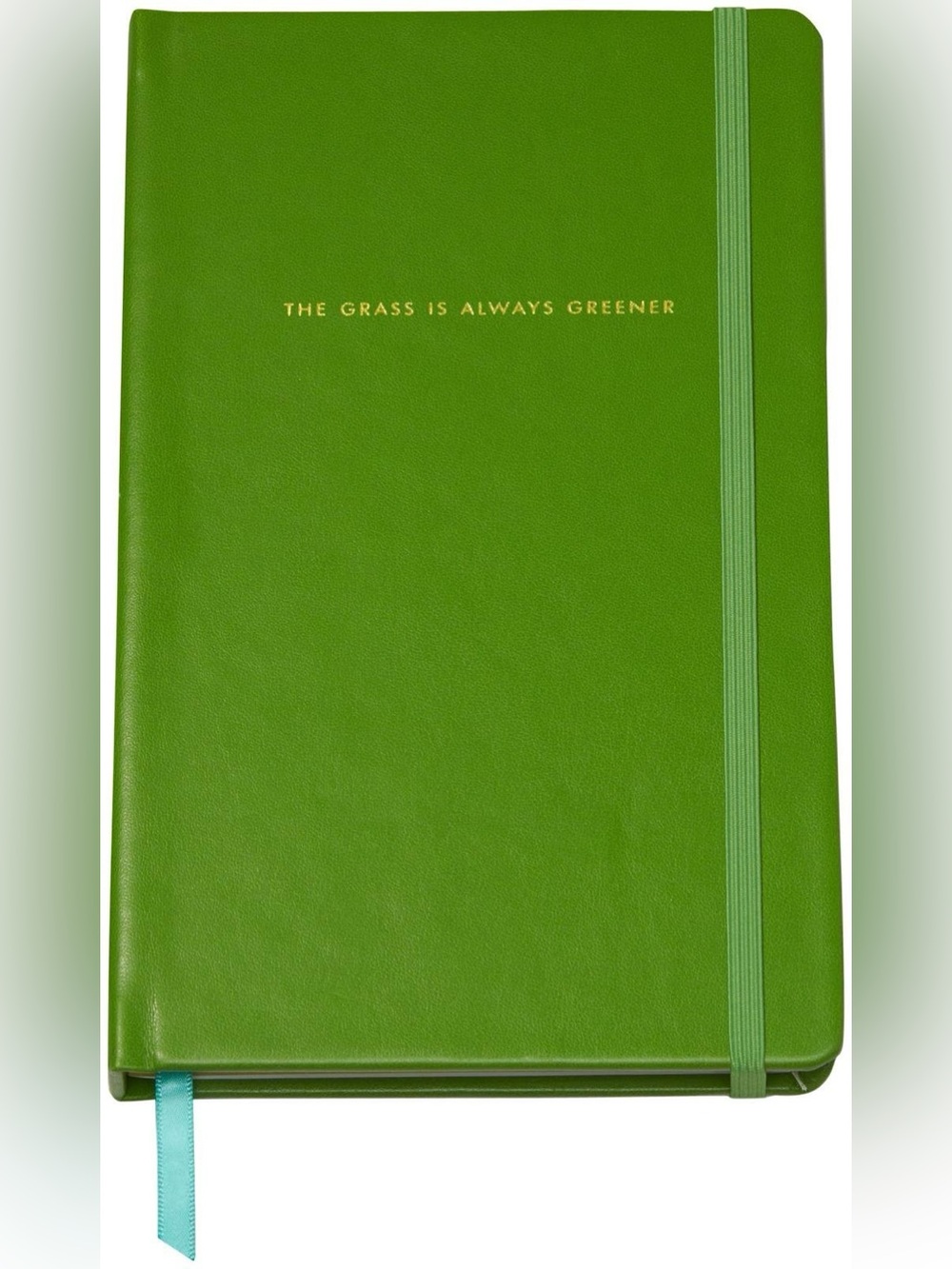 Kate Spade Green Hardcover “The Grass is Always Greener” Notebook